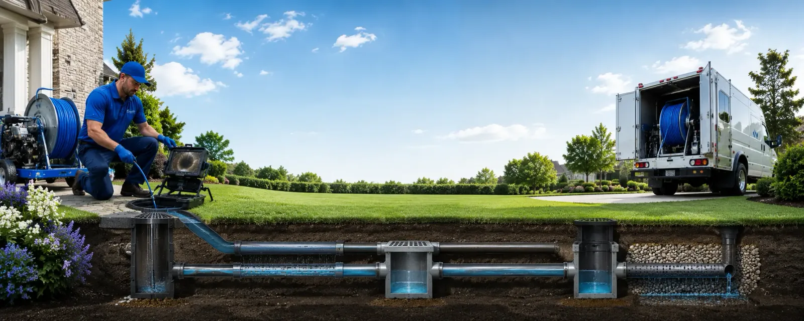 Outdoor drain cleaning information for Tilton, NH